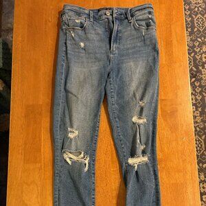 Abercrombie & Fitch Jeans Womens Size 27/4S Simone High Rise Ankle Distressed